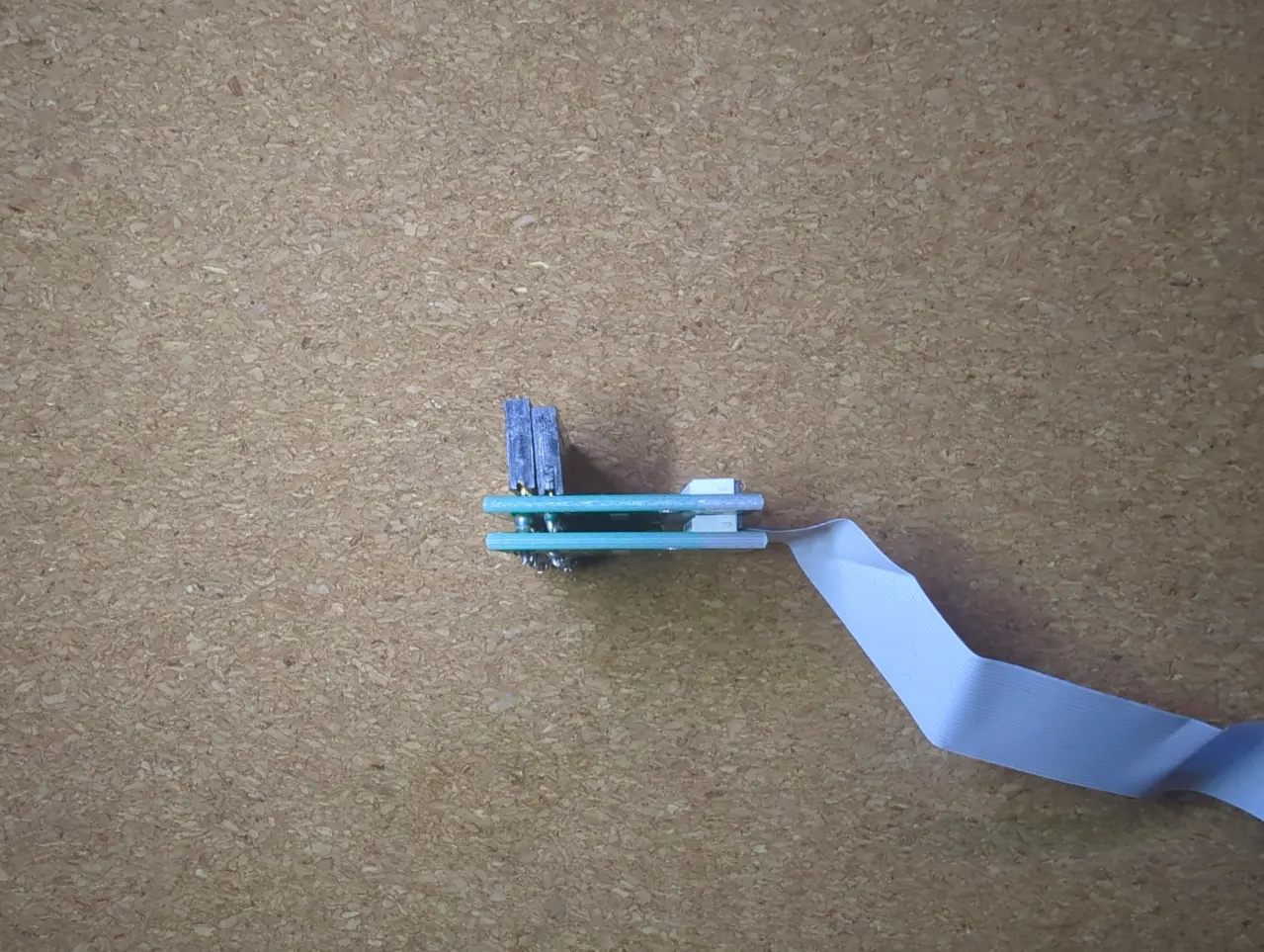 Photo of the patchboard, side view